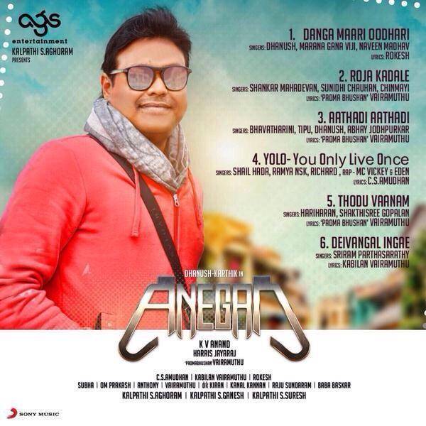 Anegan Track List Poster | Picture 860931